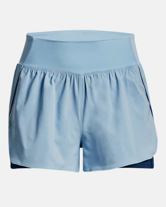 Women's UA Vanish 2-in-1 Shorts in Blue image number 4